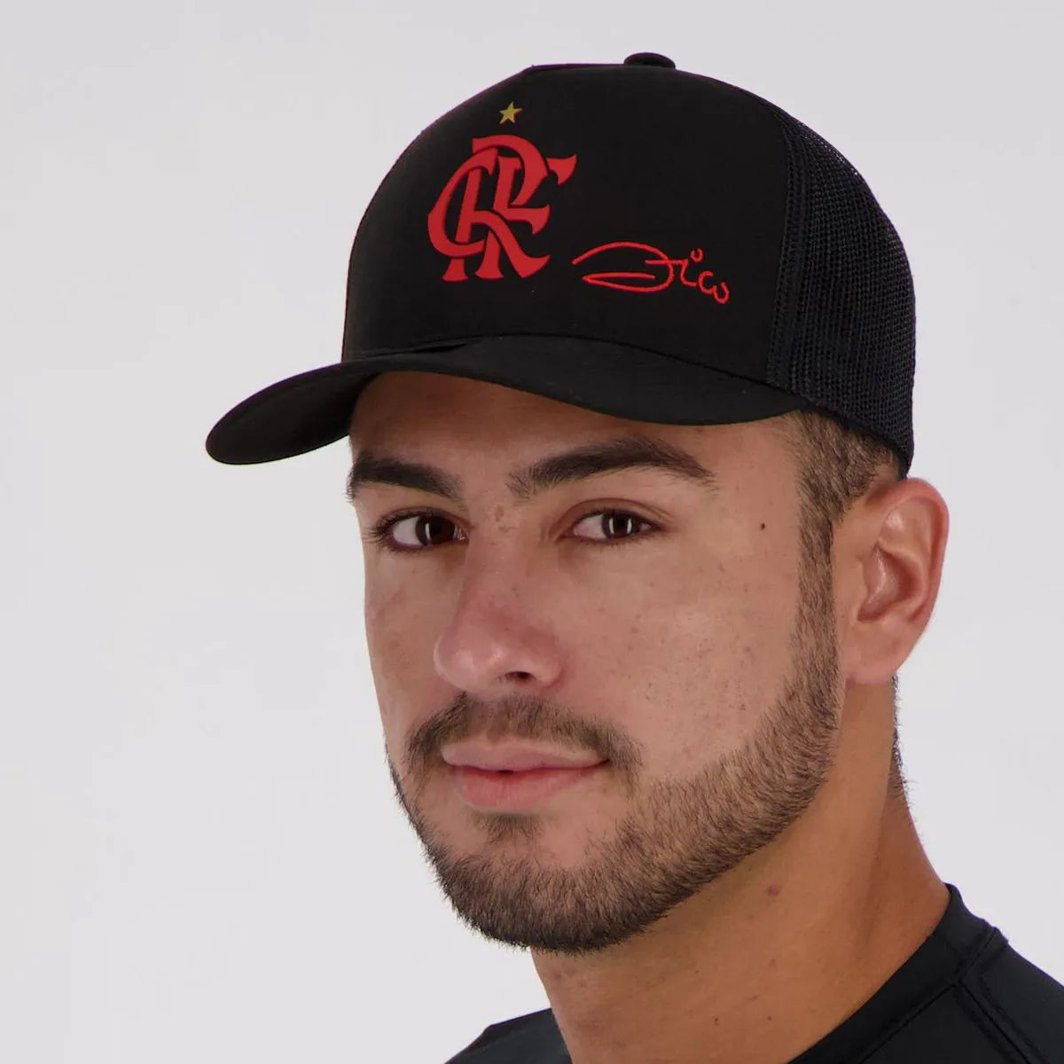 Flamengo Zico Black Trucker Cap
