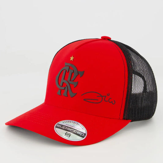 Flamengo Zico Escudo Red-Black Cap