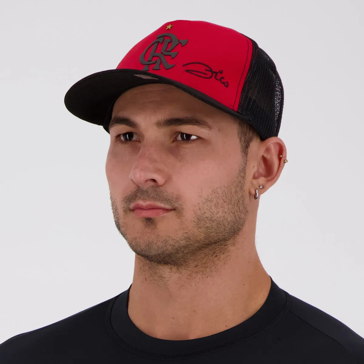 Flamengo Zico Escudo Red-Black Cap