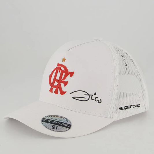 Flamengo Zico Trucker White Cap