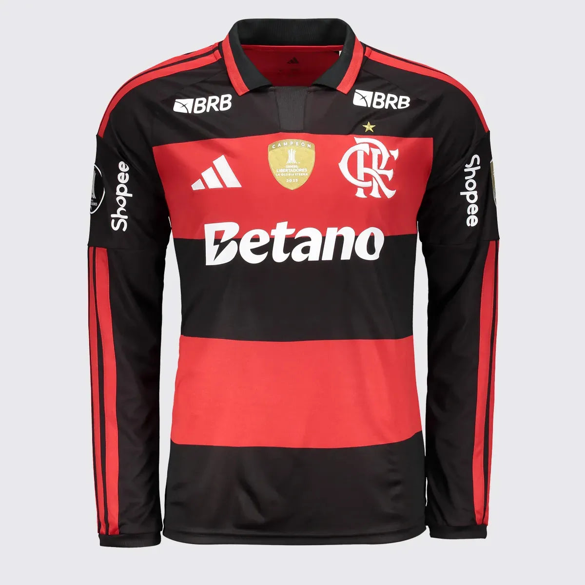 Flamengo 2026/27 I Home Long Sleeve Jersey Soccer - Libertadores Champions Patch