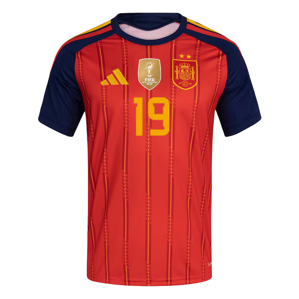 Spain 2026 Home Jersey Soccer  LAMINE YAMAL #19 - World Cup Champions