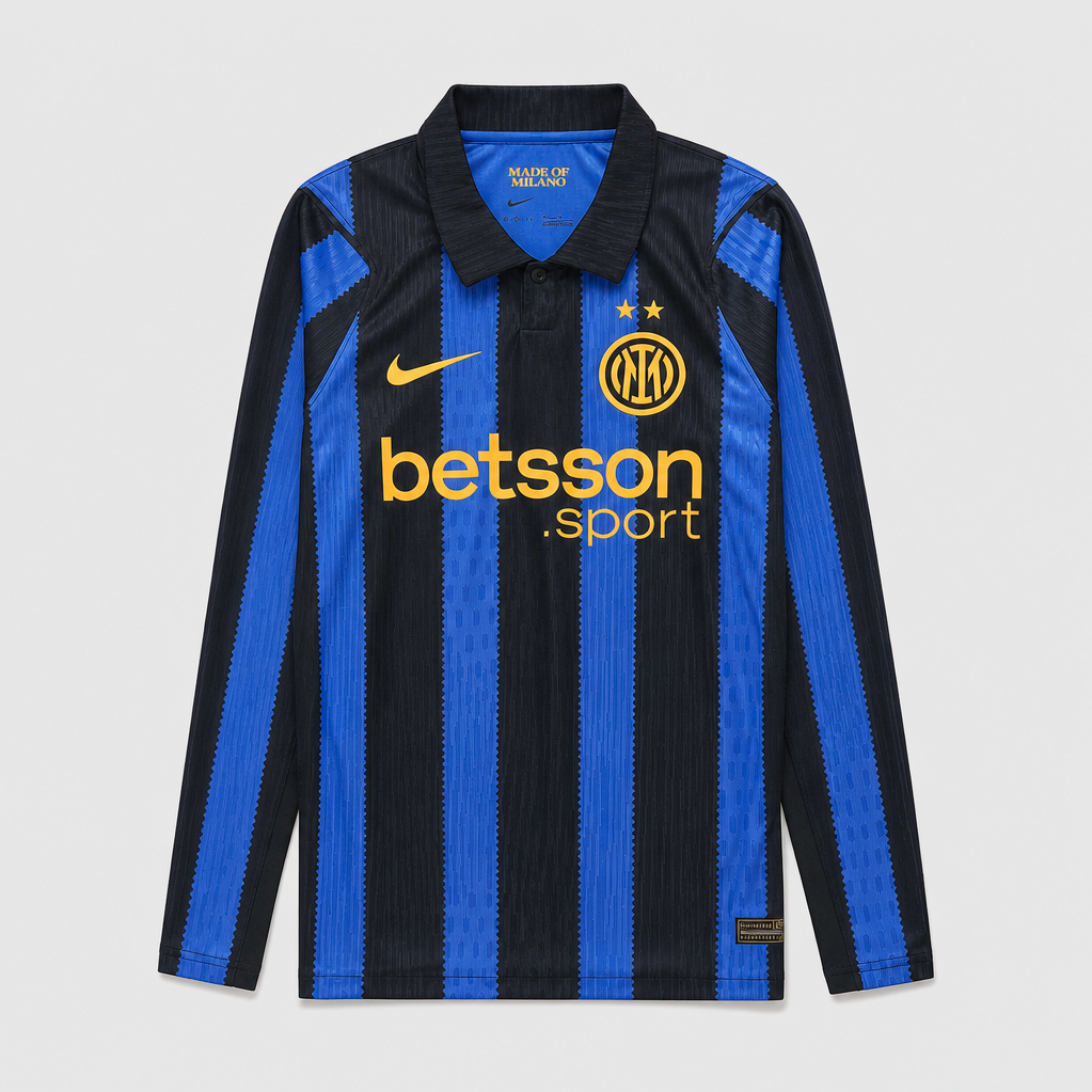 Inter Milan Home Long Sleeve Jersey 26-27 - Player Version