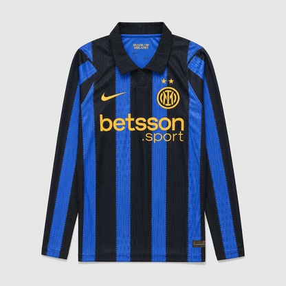 Inter Milan Home Long Sleeve Jersey 26-27 - Player Version
