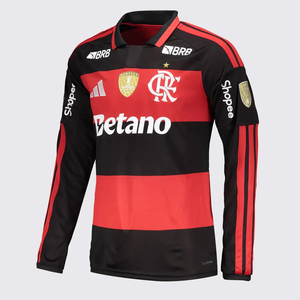 Flamengo 2026/27 I Home Long Sleeve Jersey Soccer - Libertadores Champions Patch