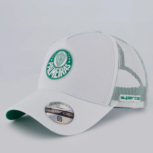 Palmeiras Cap Trucker White and Green