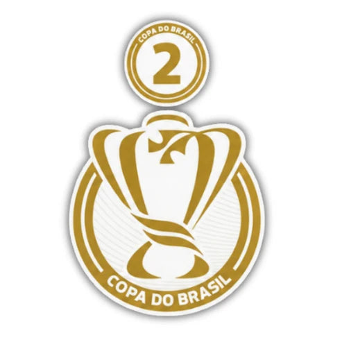 Patch Campeão Copa do Brasil 2x (2 peças · Mangas Direita + Esquerda)