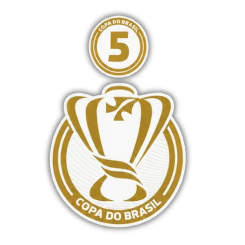 Patch Campeão Copa do Brasil 5x (2 peças · Mangas Direita + Esquerda)