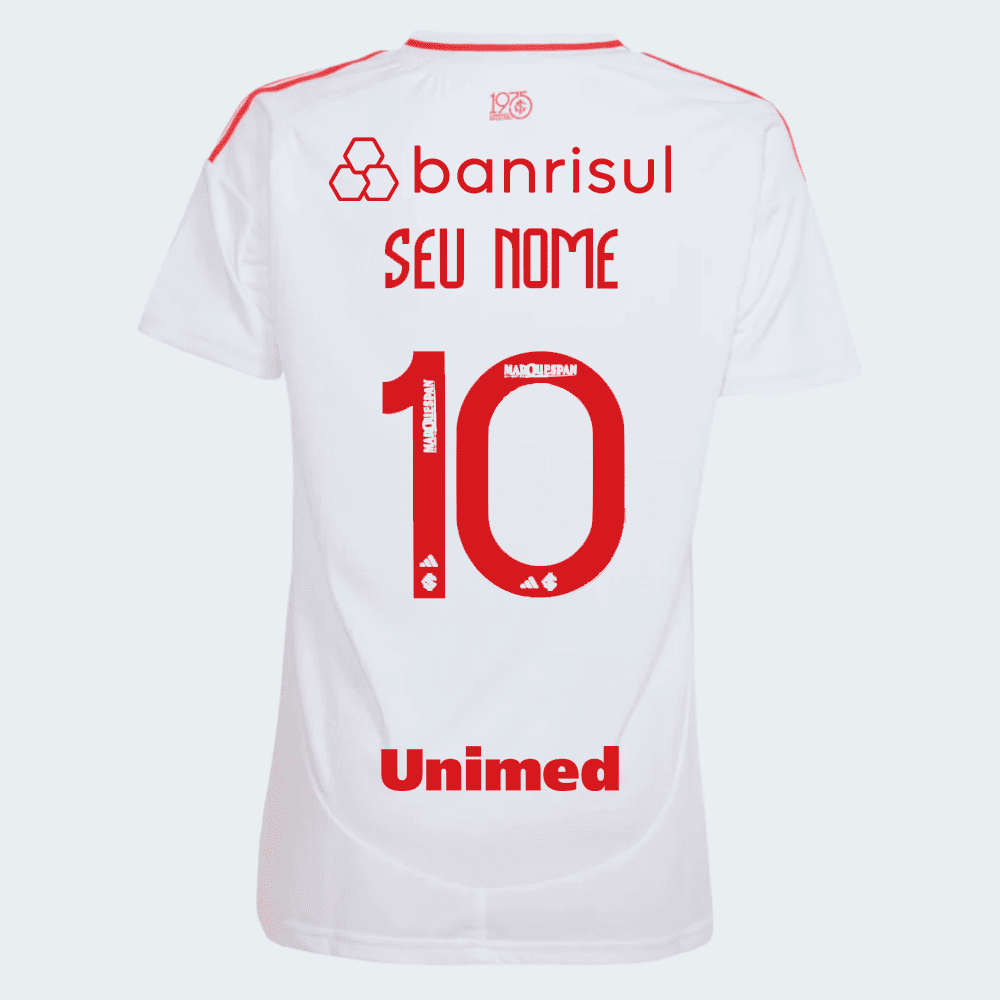 Internacional 2025/26 Away Jersey Soccer Women With Sponsors