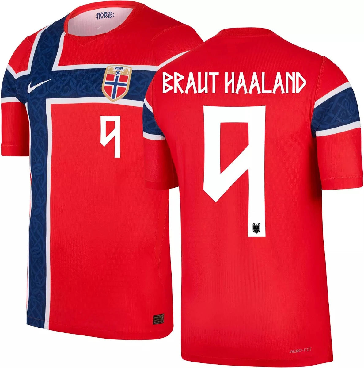 Norway 2026 I Home Jersey Soccer Player Erling Haaland #9 - World Cup 2026