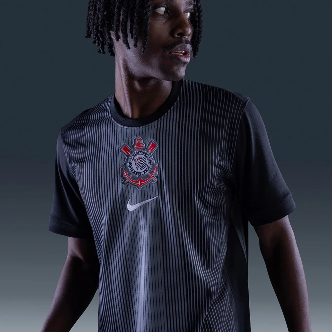 Corinthians 2025/26 Goalkeeper Jersey Soccer Black - Fan Version