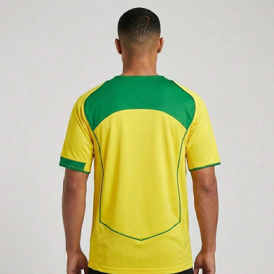 Brazil Home 2004 Jersey Soccer - Retro Version
