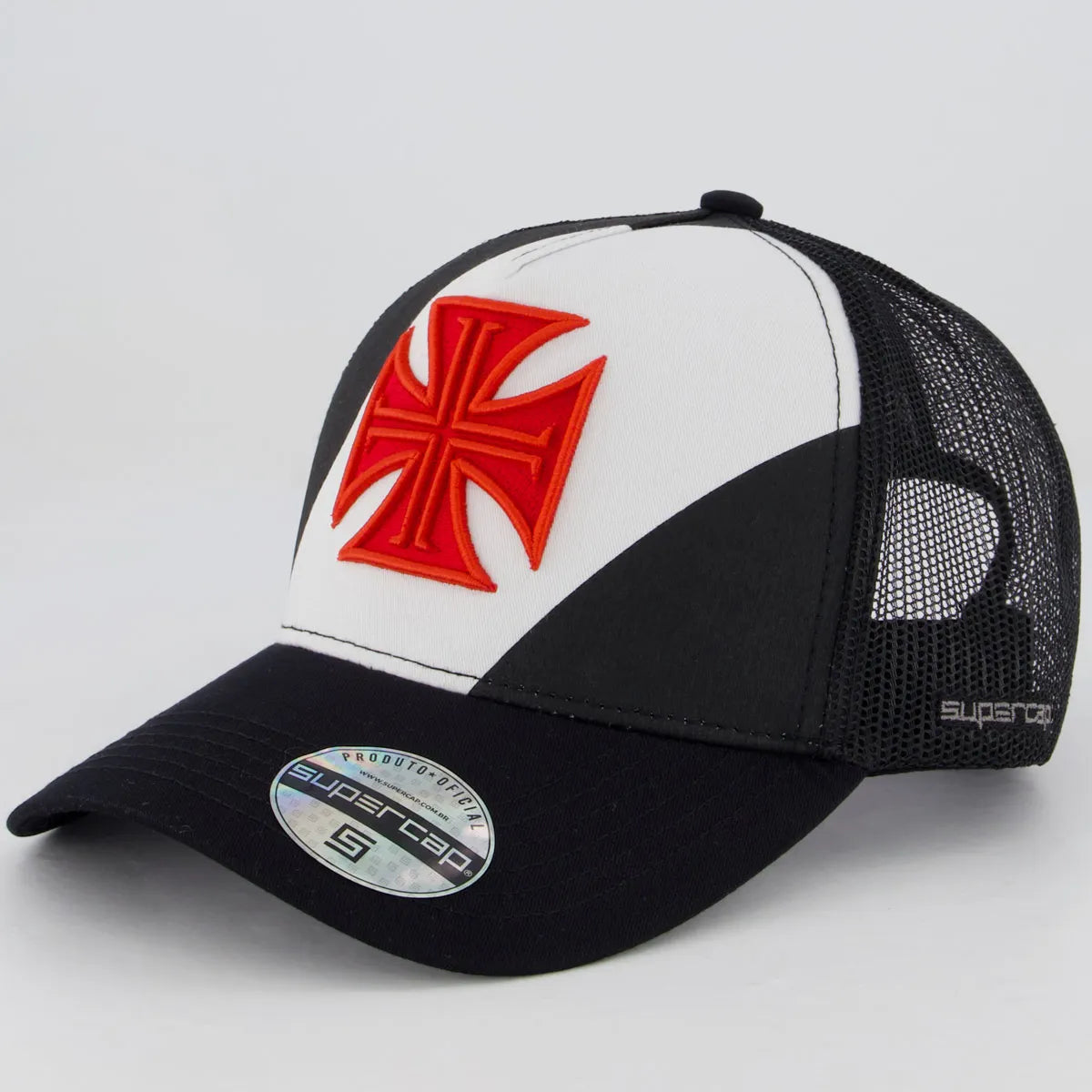 Vasco da Gama Cap Trucker Black and White