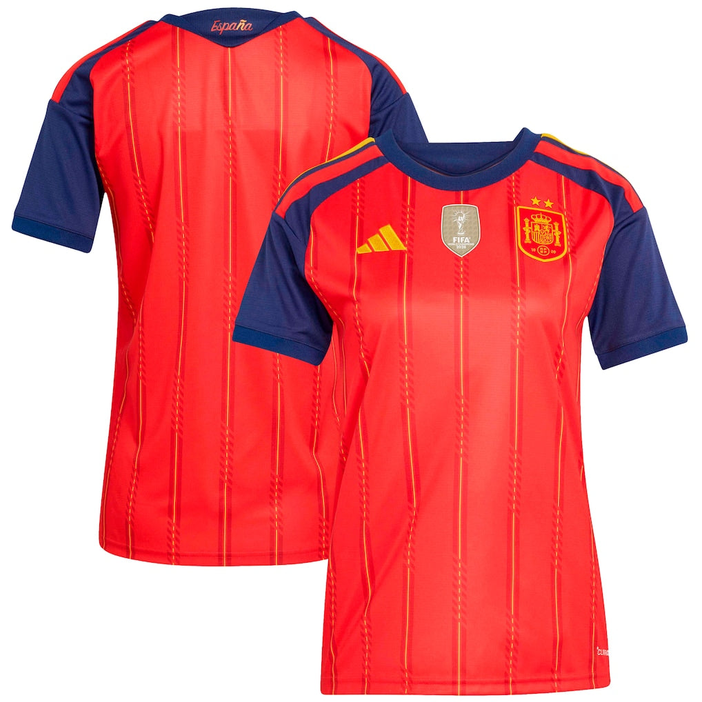 Spain 2026 Home Jersey Soccer Women - World Cup Champions